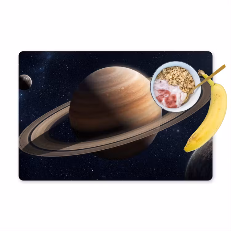 Tischset - 6 Stück - Planeten - Saturn - Weltraum - 6 Stück — 1