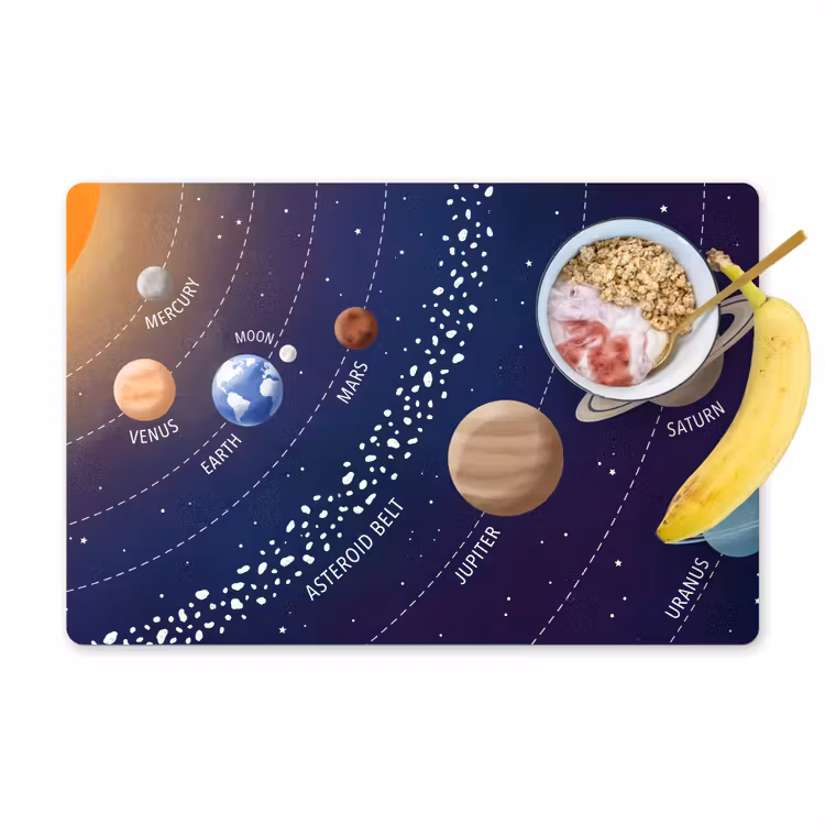 Tischset - 6 Stück - Planetensystem - Weltraum - Illustration - 6 Stück — 1