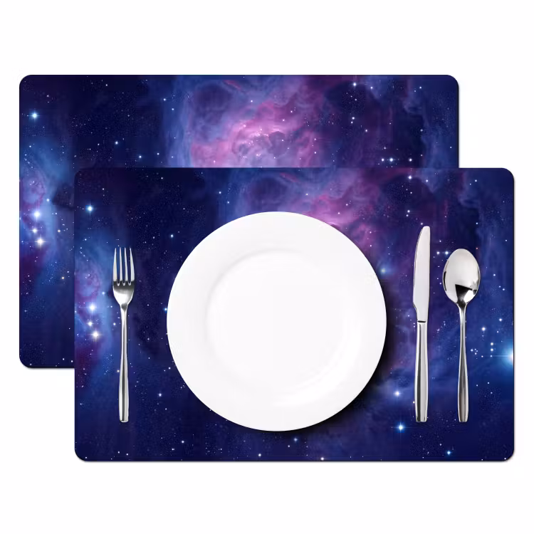Tischset - 6 Stück - Weltraum - Sterne - Farbenfroh - 6 Stück — 2