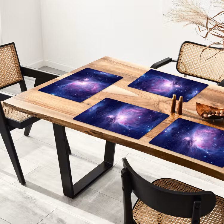Tischset - 6 Stück - Weltraum - Sterne - Farbenfroh - 6 Stück — 4