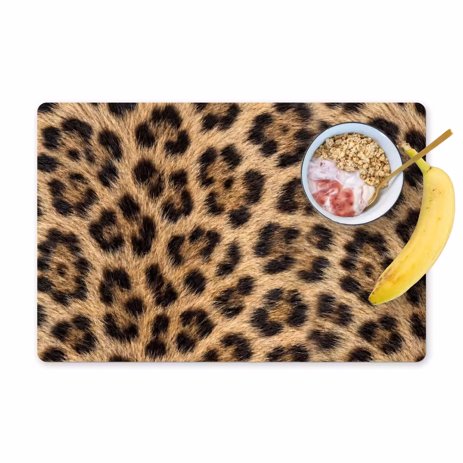 Tischset - 6 Stück - Leopard - Mantel - Klassisch - Braun - 6 Stück — 1