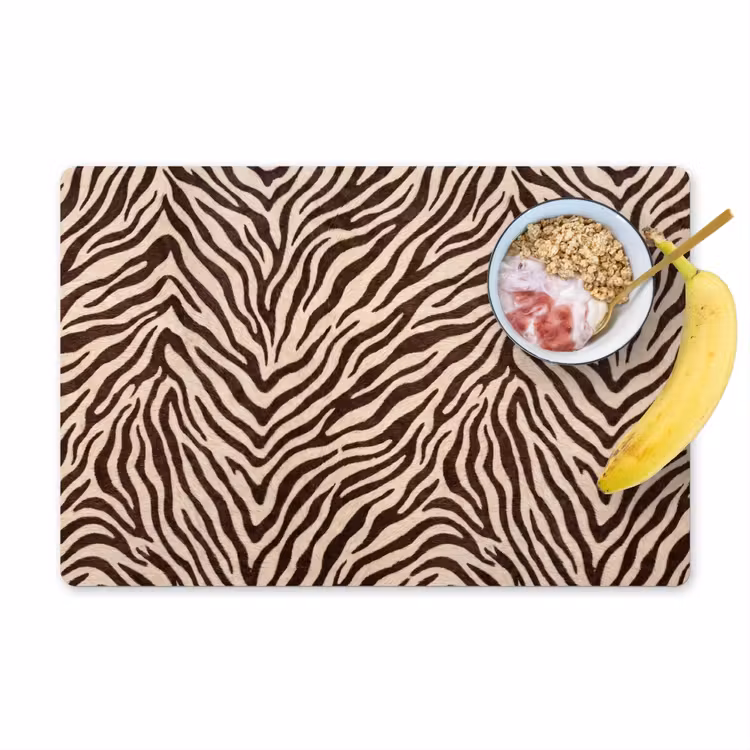 Tischset - 6 Stück - Zebra - Streifen - Braun - 6 Stück — 1