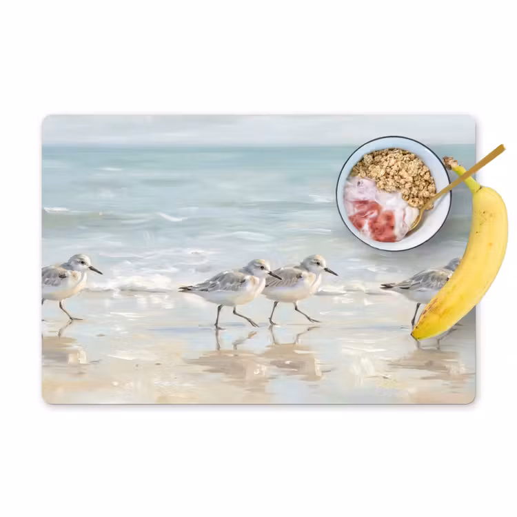 Tischset - 6 Stück - Vögel - Strand - Meer - 6 Stück — 1