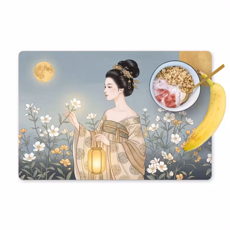 Tischset - 6 Stück - Asiatisch - Frau - Kimono - 6 Stück — 1