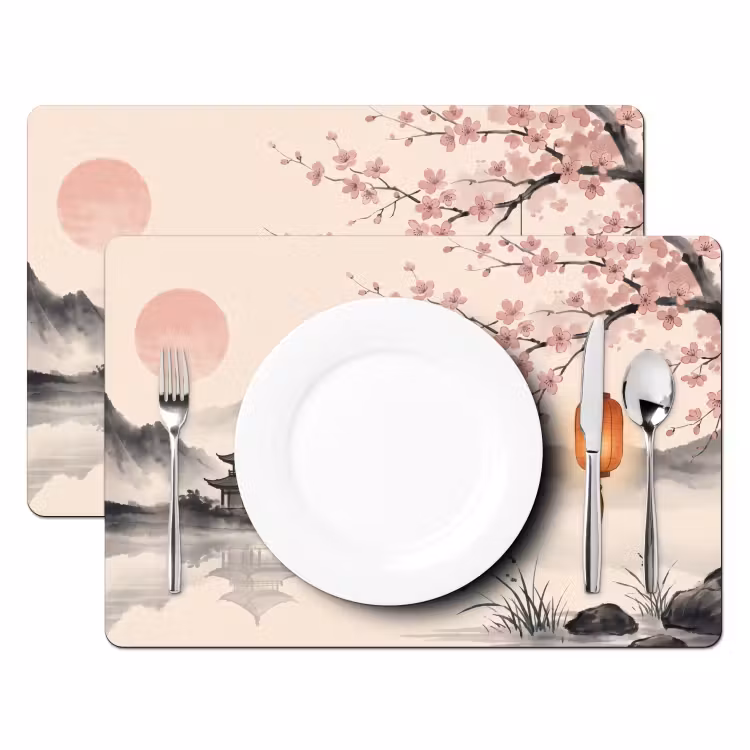 Tischset - 6 Stück - Sonne - Japanisch - Traditionell - 6 Stück — 2