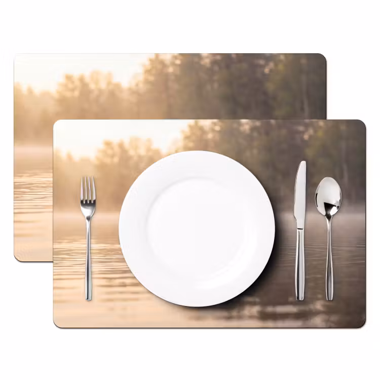 Tischset - 6 Stück - Enten - Wasser - Nebel - Natur - 6 Stück — 2