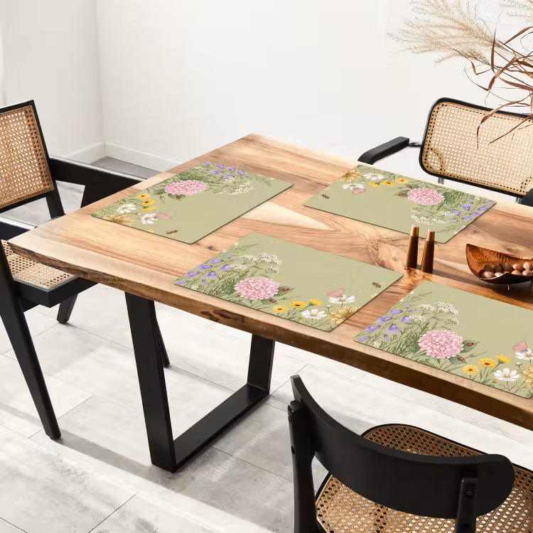 Tischset - 6 Stück - Botanisch - Blumig - Farbenfroh - 6 Stück — 4