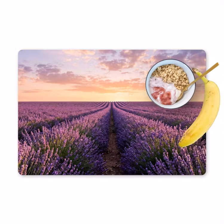 Tischset - 6 Stück - Landschaft - Lavendelfeld - Violett - 6 Stück — 1