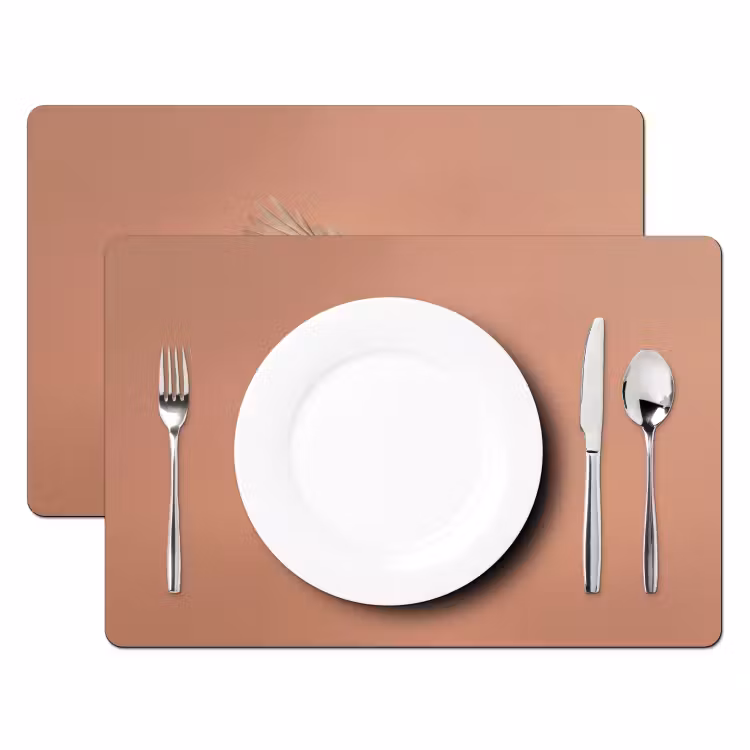 Tischset - 6 Stück - Rotkehlchen - Natur - Rosa - 6 Stück — 2