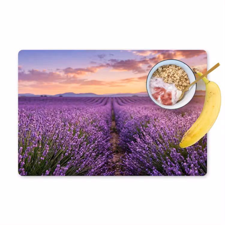 Tischset - 6 Stück - Lavendel - Feld - Natur - Lila - 6 Stück — 1