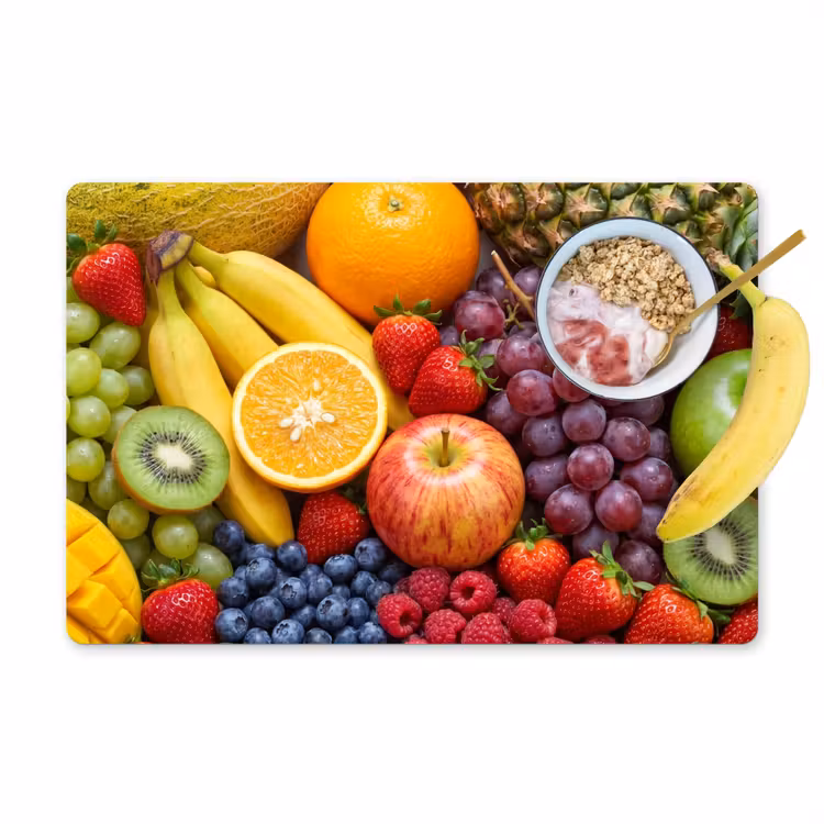 Tischset - 6 Stück - Essen – Obst – Frisch – Bunt – Ernährung - 6 Stück — 1