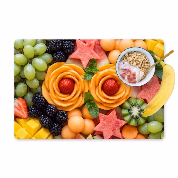 Tischset - 6 Stück - Obst – Abwechslung – Bunt – Frisch – Essen - 6 Stück — 1