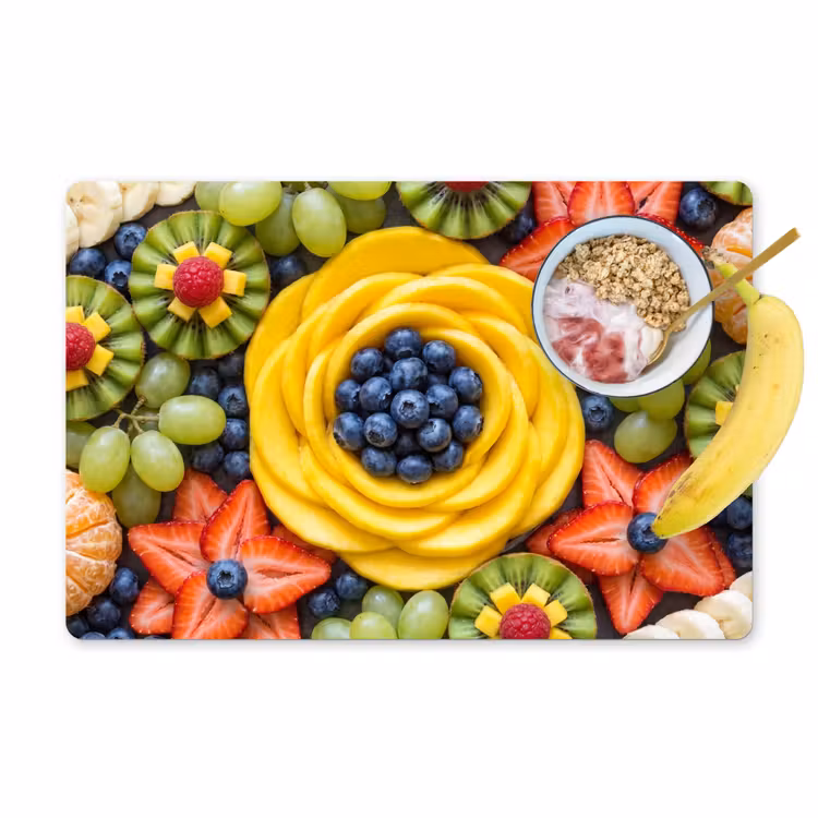 Tischset - 6 Stück - Obst – Arrangement – Gesund – Bunt – Essen - 6 Stück — 1