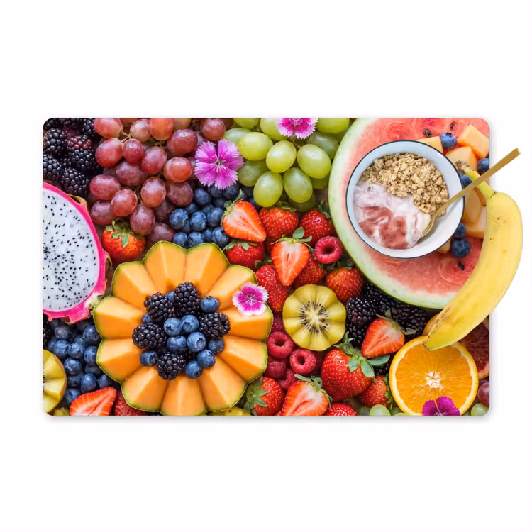 Tischset - 6 Stück - Obst – Frisch – Abwechslung – Essen – Bunt - 6 Stück — 1