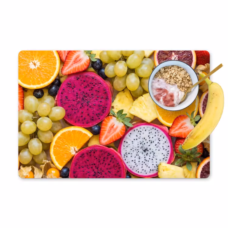 Tischset - 6 Stück - Obst – Sortiment – Bunt – Gesundheit - 6 Stück — 1