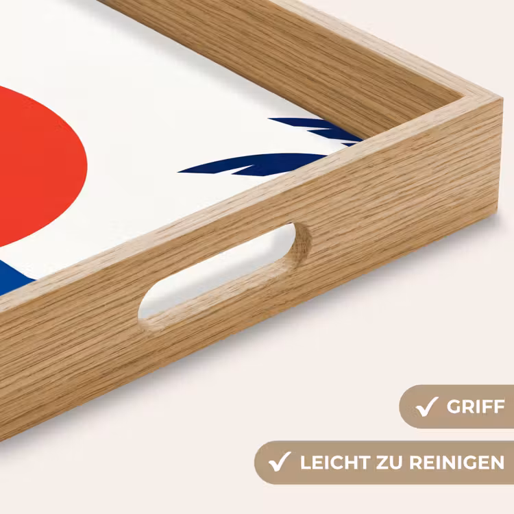 Tablett - Sonnenuntergang – Meer – Palme – Tropisch – Modern — 8