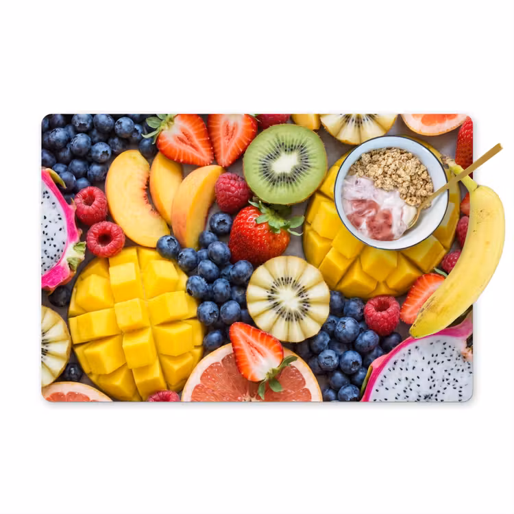 Tischset - 6 Stück - Obst – Geschnitten – Bunt – Essen – Gesund - 6 Stück — 1