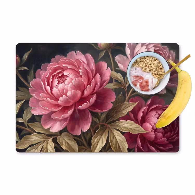 Tischset - 6 Stück - Blumen – Rosa – Klassisch – Natur - 6 Stück — 1