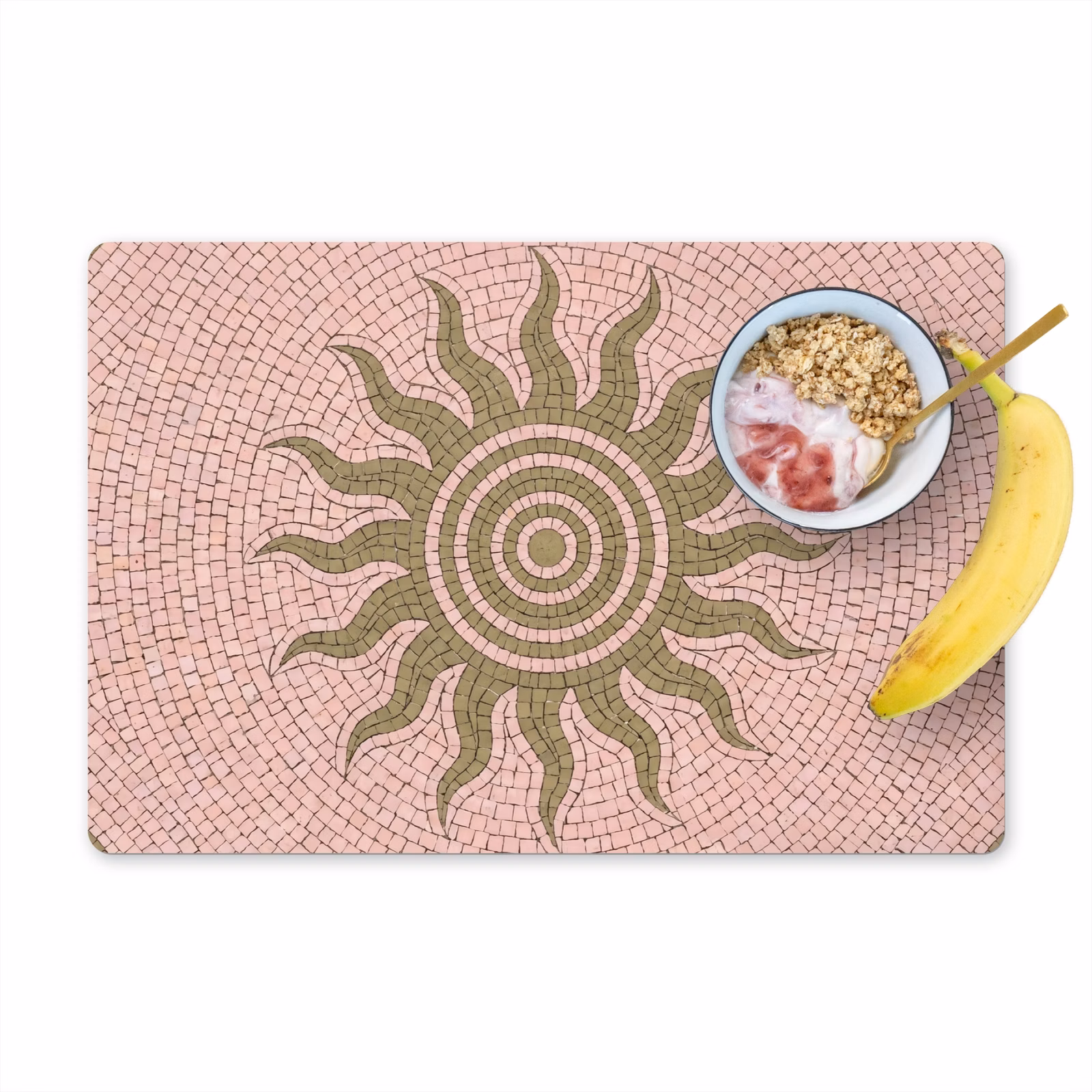 Tischset - 6 Stück - Mosaik – Sonne – Muster – Klassisch – Rosa - 6 Stück — 1
