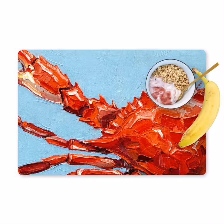 Tischset - 6 Stück - Krabbe – Meer – Tiere – Abstrakt – Rot - 6 Stück — 1