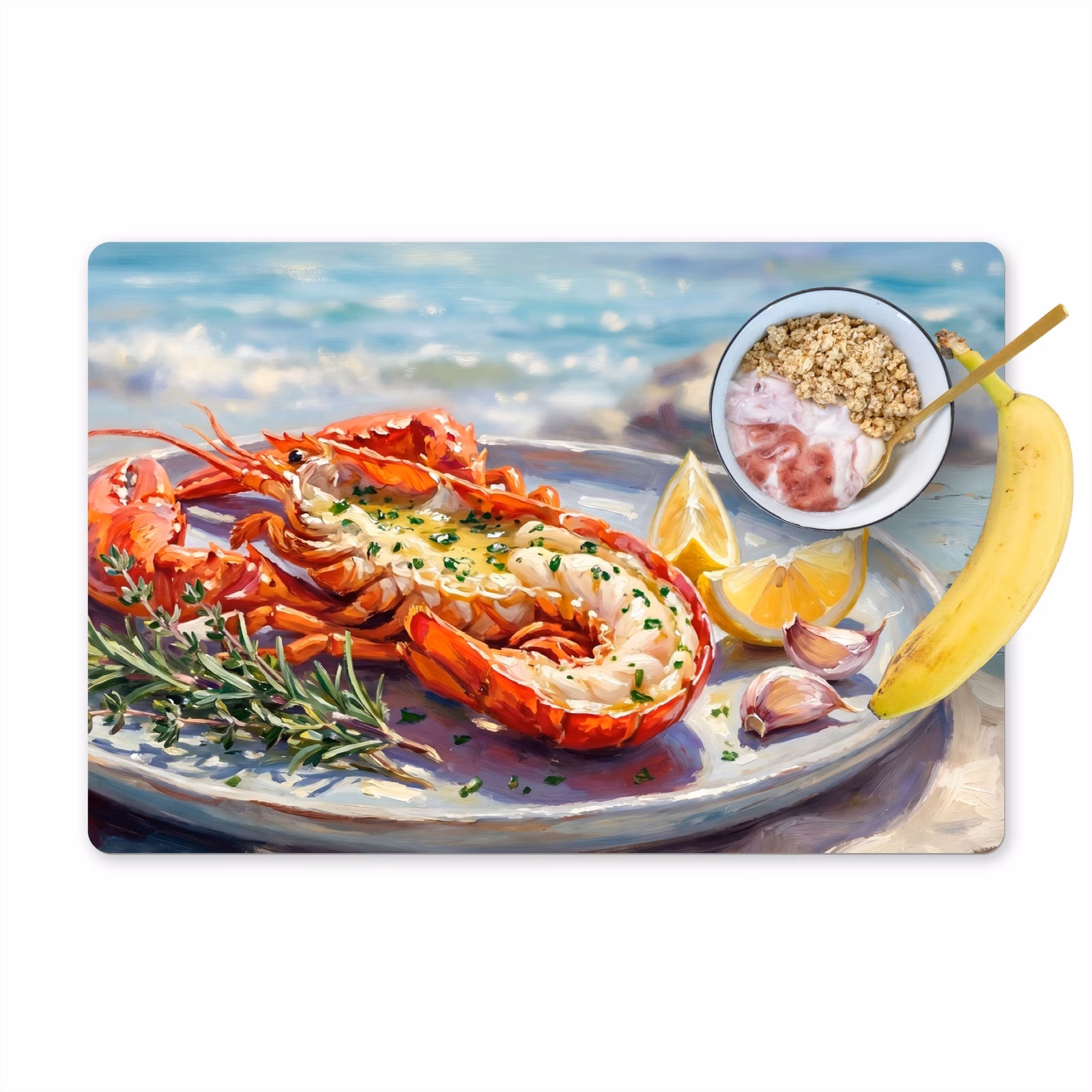 Tischset - 6 Stück - Essen – Meer – Küste – Modern – Blau - 6 Stück — 1