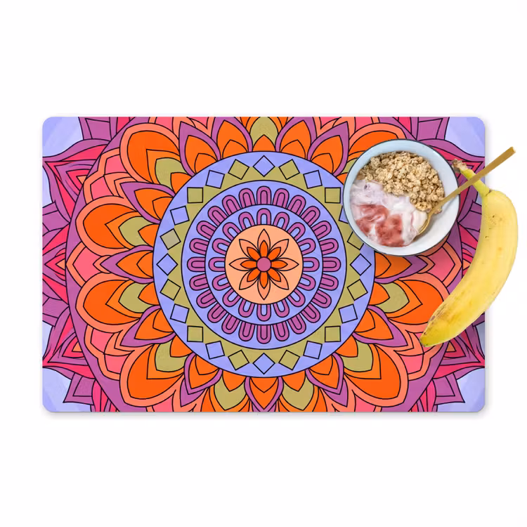 Tischset - 6 Stück - Mandala – Kreis – Abstrakt – Bunt – Muster - 6 Stück — 1