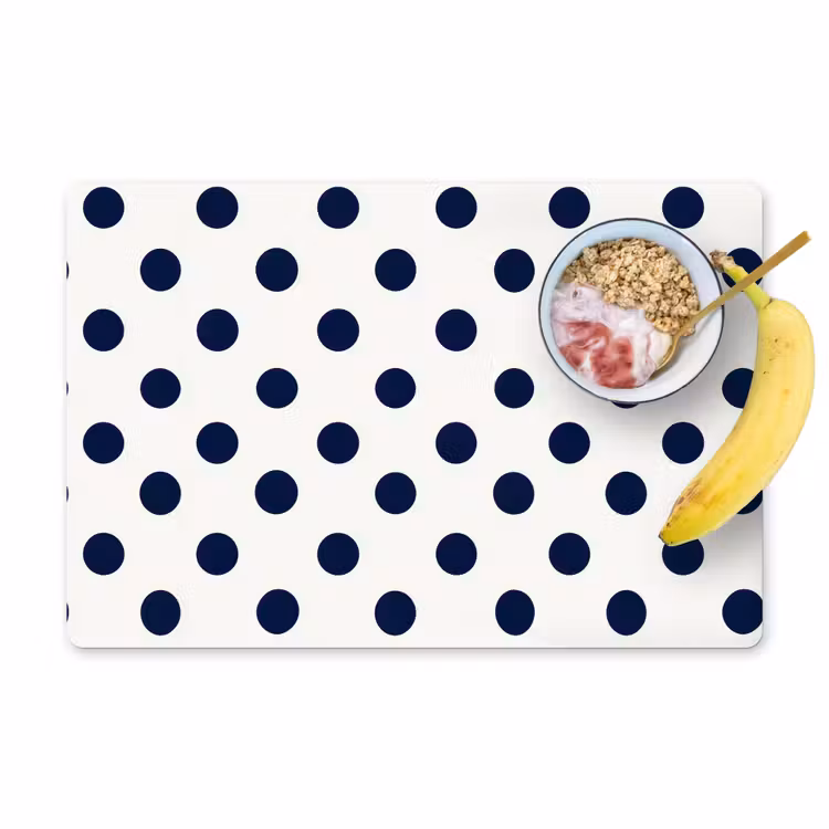 Tischset - 6 Stück - Klassisch - Dots - Blau - 6 Stück — 1