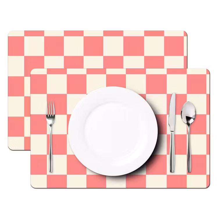 Tischset - 6 Stück - Traditionell - Muster - Rosa - 6 Stück — 2