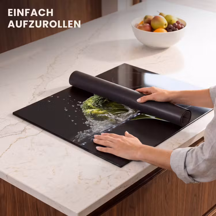 Herdabdeckplatte - Brokkoli - Grün - Wasser - Schwarz — 7