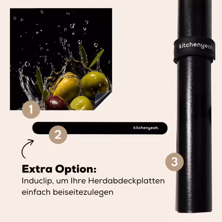 Herdabdeckplatte - Oliven - Grün - Wasser - Schwarz — 8