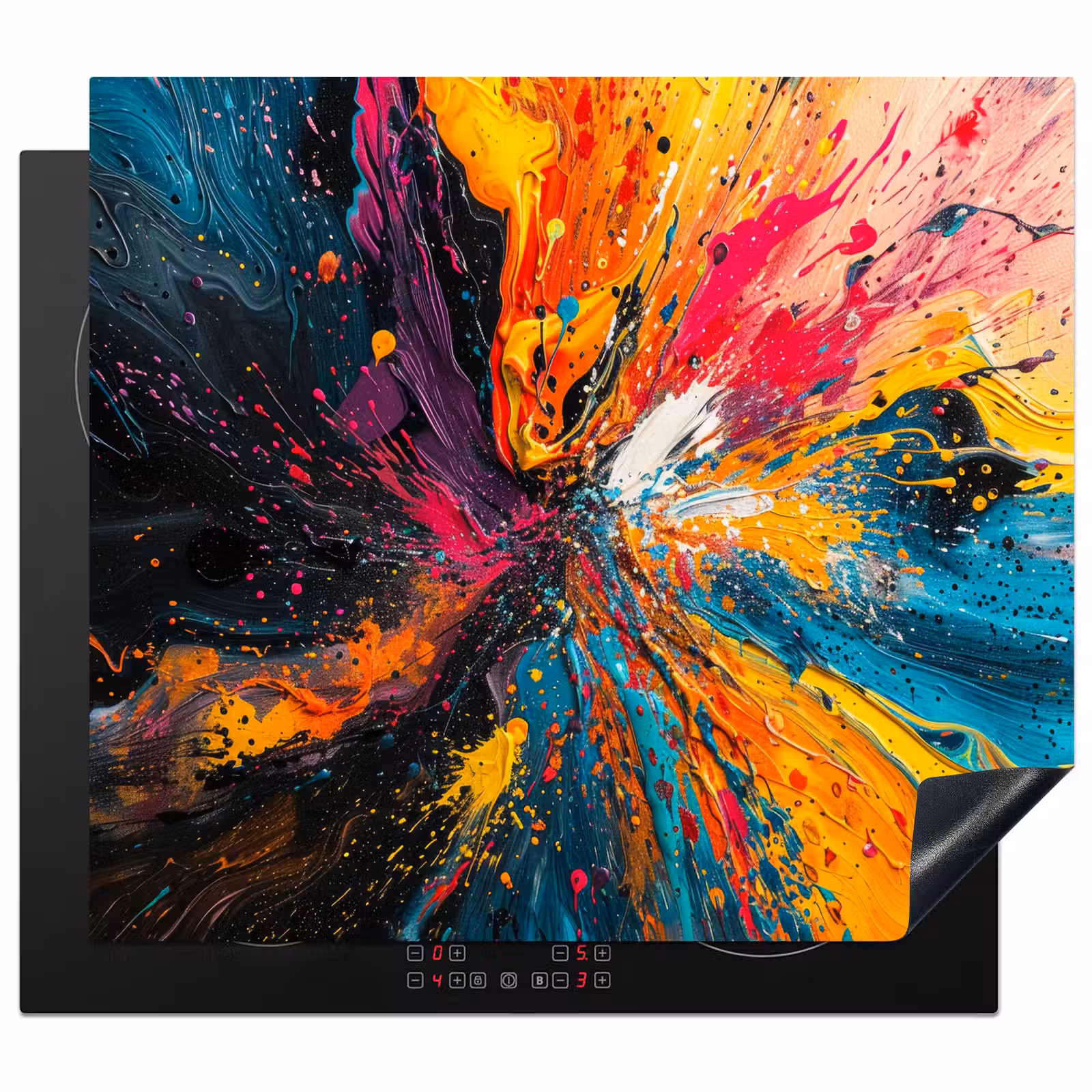 Herdabdeckplatte - Kosmische Farbexplosion — 1