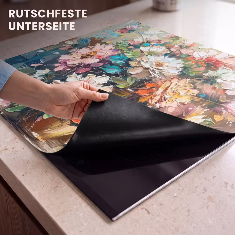 Herdabdeckplatte - Blühender Paintbrush-Garten — 6