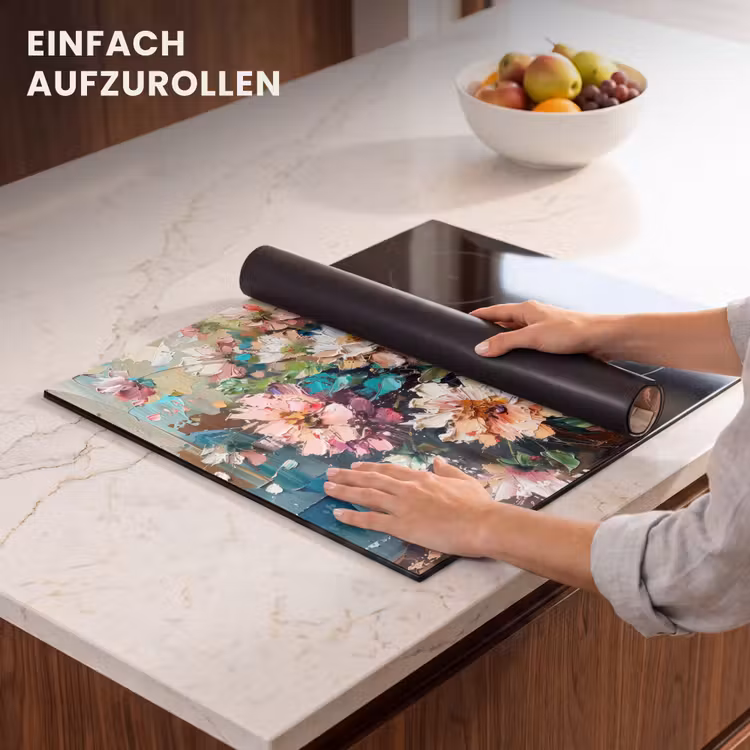 Herdabdeckplatte - Blühender Paintbrush-Garten — 7