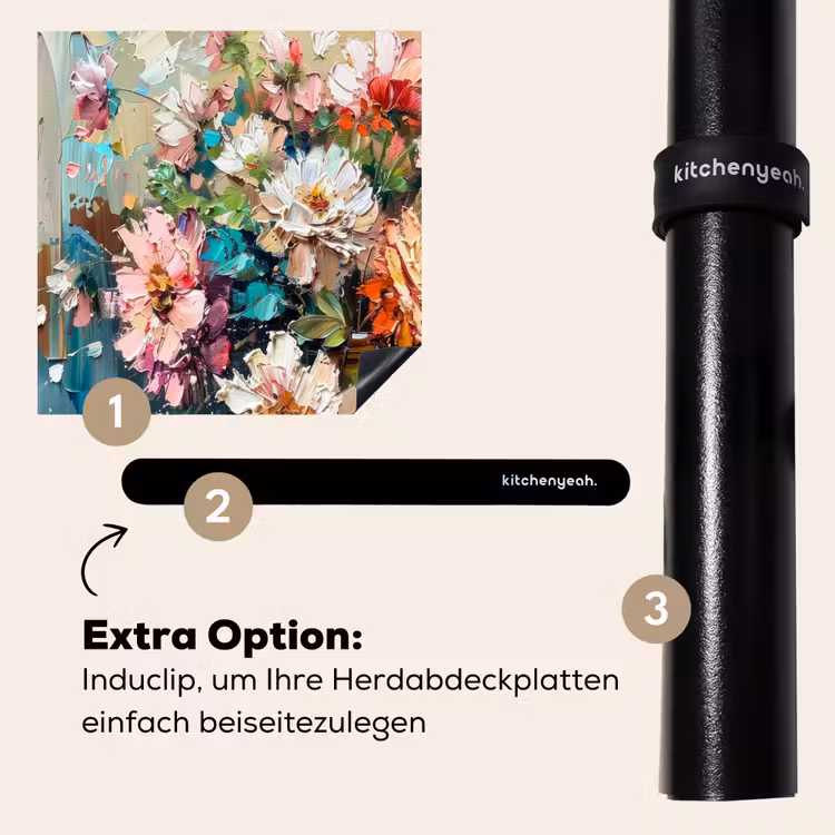 Herdabdeckplatte - Blühender Paintbrush-Garten — 8
