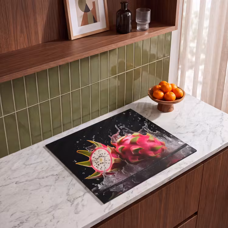 Herdabdeckplatte - Drachenfrucht - Schwarz - Wasser - Frucht - Frucht — 4