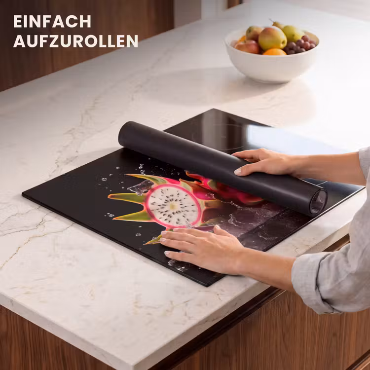 Herdabdeckplatte - Drachenfrucht - Schwarz - Wasser - Frucht - Frucht — 7