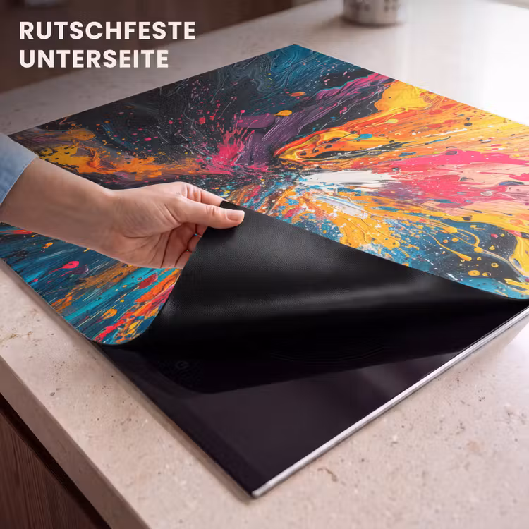 Herdabdeckplatte - Kosmische Farbexplosion — 6