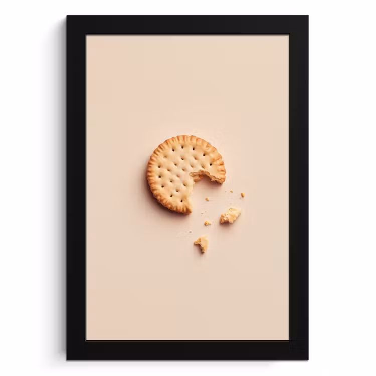 Bilder mit Rahmen - Keks - Krümel - beige — 1