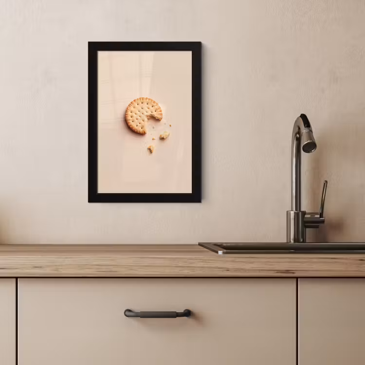 Bilder mit Rahmen - Keks - Krümel - beige — 4