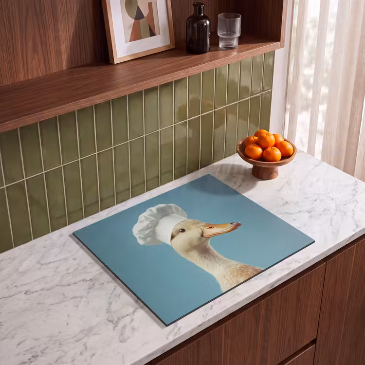 Herdabdeckplatte - Ente - Kochmütze - Süß - Vogel — 4