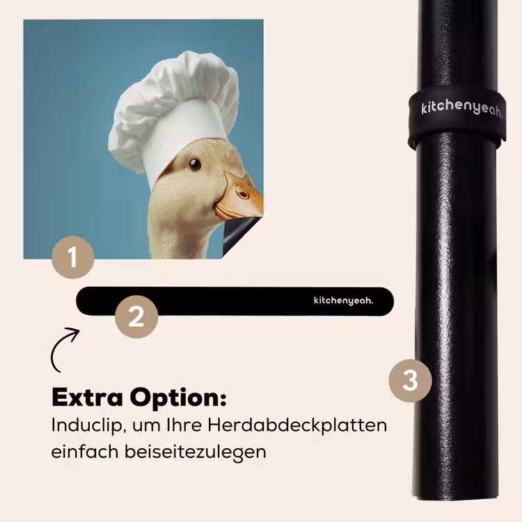 Herdabdeckplatte - Ente - Kochmütze - Süß - Vogel — 8