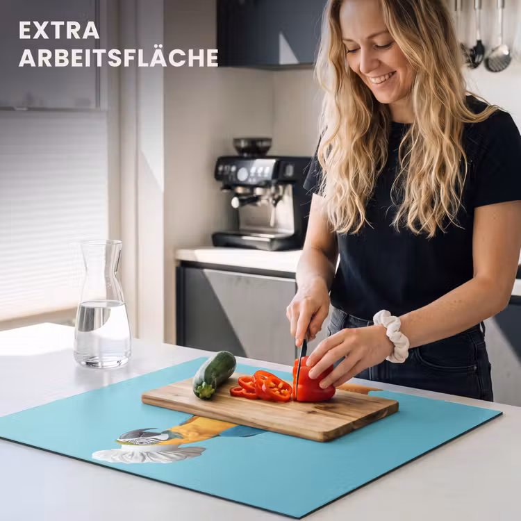 Herdabdeckplatte - Papagei - Kochmütze - Lustig - Vogel — 5