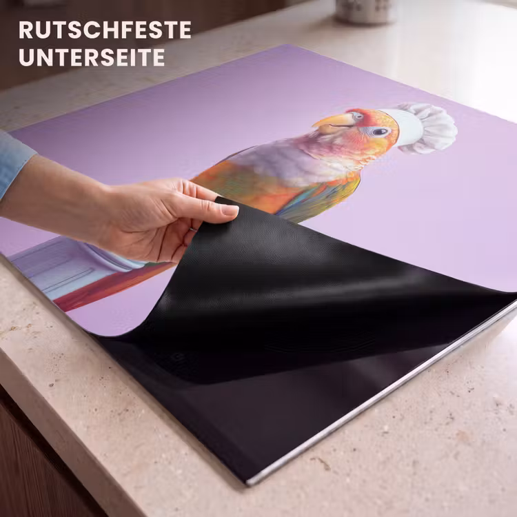 Herdabdeckplatte - Papagei - Kochmütze - Säule - Vogel — 6