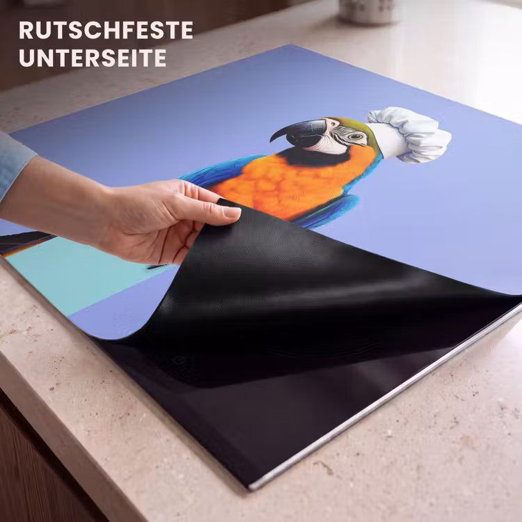 Herdabdeckplatte - Papagei - Kochmütze - Vogel - Schön — 6