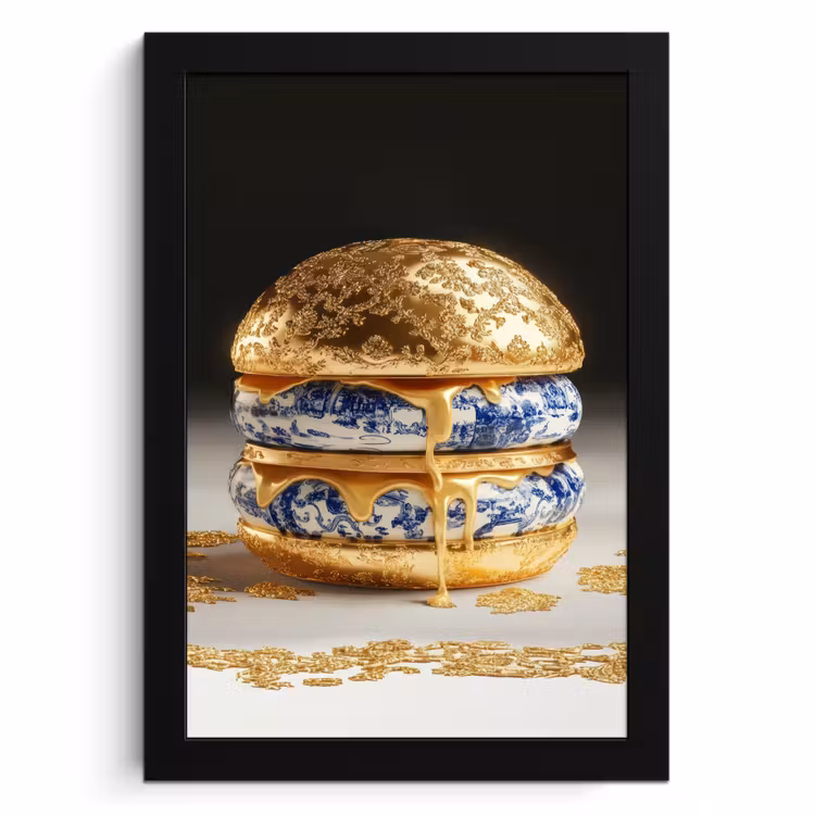 Bilder mit Rahmen - Delfter Blau - Gold - Citizen — 1