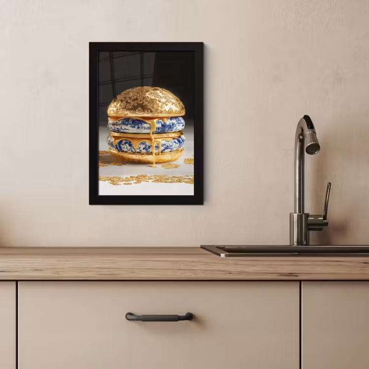Bilder mit Rahmen - Delfter Blau - Gold - Citizen — 2