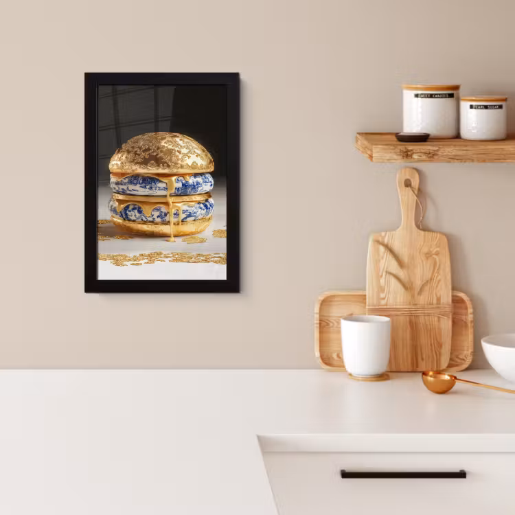 Bilder mit Rahmen - Delfter Blau - Gold - Citizen — 4