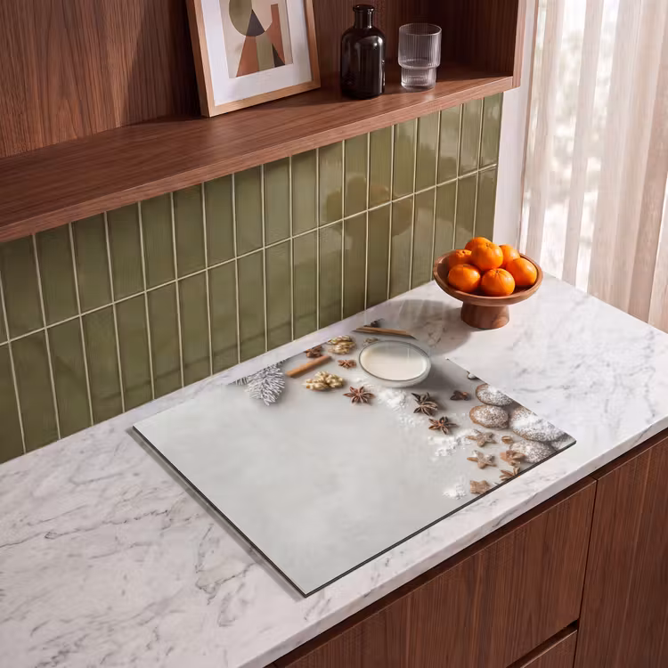 Herdabdeckplatte - Kräuter - Winter - Milch - Beton — 4