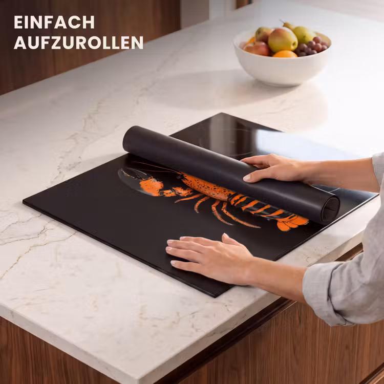 Herdabdeckplatte - Krebs - Orange - Schwarz - Modern — 7