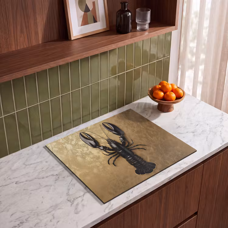 Herdabdeckplatte - Krebs - Schwarz - Gold - Luxus — 4